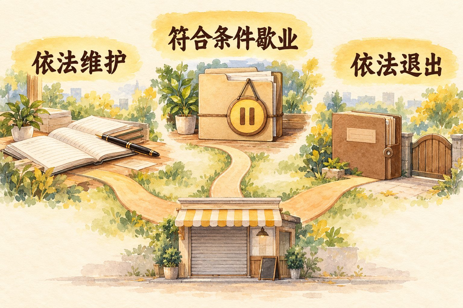 生意停了,公司舍不得注销?先了解“歇业备案”